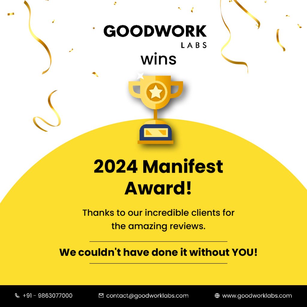 The Manifest award - GoodWorklabs