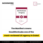 The Manifest Crowns GoodWorkLabs is one of the Most-Reviewed UX Agencies in Dubai